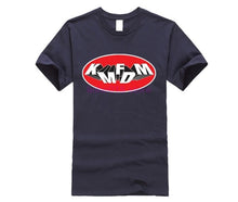 Load image into Gallery viewer, Funny Men T Shirt White t-shirt Tshirts Black Tee Kmfdm Oval Logo t-shirt
