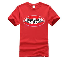 Load image into Gallery viewer, Funny Men T Shirt White t-shirt Tshirts Black Tee Kmfdm Oval Logo t-shirt