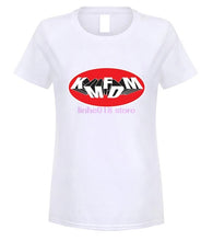 Load image into Gallery viewer, Funny Men T Shirt White t-shirt Tshirts Black Tee Kmfdm Oval Logo t-shirt