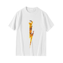 Load image into Gallery viewer, Neil Barrett New Short-sleeved T-shirt Men's Yellow Lightning Printed Cotton T-shirt Loose Crewneck Men's and Women's T-shirt
