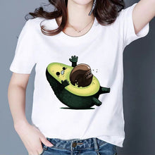 Load image into Gallery viewer, MAMACADO Women Graphic T shirts Fashion Summer T-shirts Funny Avocado Print Tees Short Sleeve Vintage Vogue Tshirts Girls
