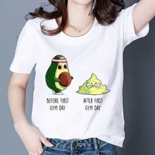 Load image into Gallery viewer, MAMACADO Women Graphic T shirts Fashion Summer T-shirts Funny Avocado Print Tees Short Sleeve Vintage Vogue Tshirts Girls
