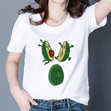 Load image into Gallery viewer, MAMACADO Women Graphic T shirts Fashion Summer T-shirts Funny Avocado Print Tees Short Sleeve Vintage Vogue Tshirts Girls
