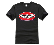 Load image into Gallery viewer, Funny Men T Shirt White t-shirt Tshirts Black Tee Kmfdm Oval Logo t-shirt
