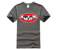 Load image into Gallery viewer, Funny Men T Shirt White t-shirt Tshirts Black Tee Kmfdm Oval Logo t-shirt
